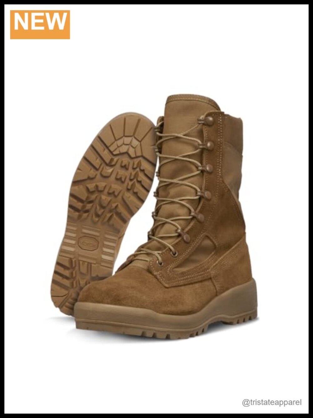 Men's Hot Weather Tactical Combat Boots Leather Nylon Military Duty